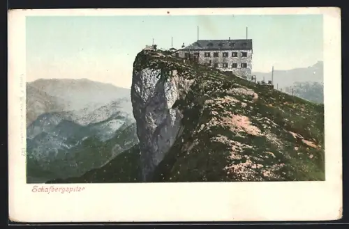 AK Schafberg, Schafbergspitze mit Hotel