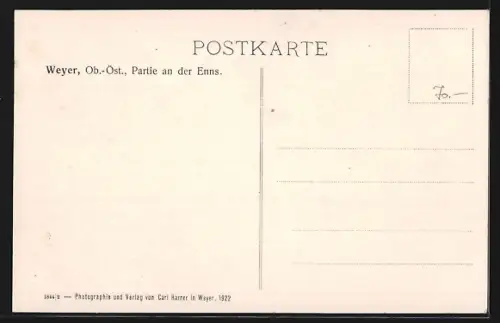 AK Weyer /Ob.-Öst., Partie an der Enns