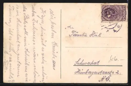 AK Weyer a. d. Enns, Teilansicht mit Berglandschaft