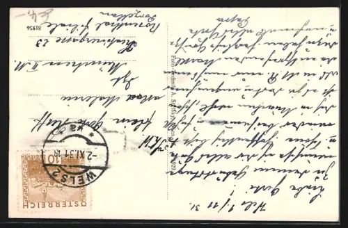 AK Wels /O. Ö., Partie am Zwinger