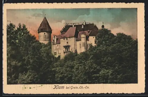 AK Klam bei Grein, Burg im Wald