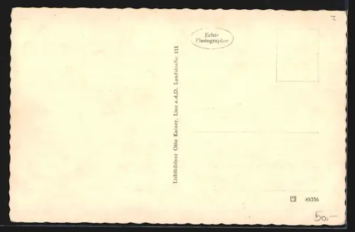 AK Grein an der Donau, Ortsansicht mit Kirche