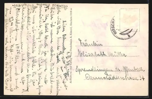 AK Waldemar Petersenhaus mit Bernhardiner Hardy u. Barty