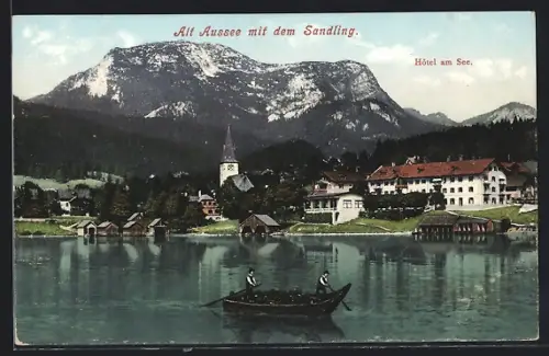 AK Alt-Aussee, Hotel am See mit Sandling