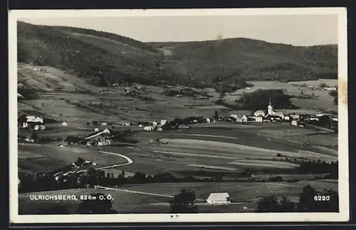 AK Ulrichsberg /O. Ö., Gesamtansicht mit Umland