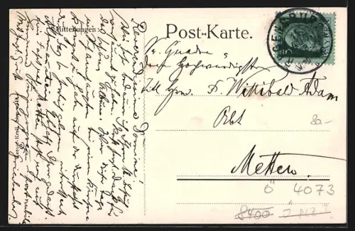 AK Wilhering a. d. D., Zisterzienserstift aus der Vogelschau