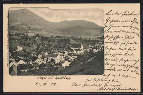 AK Weyer, Ortsansicht mit Rapoldegg