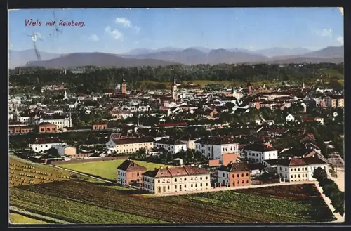 AK Wels, Gesamtansicht mit Reinberg