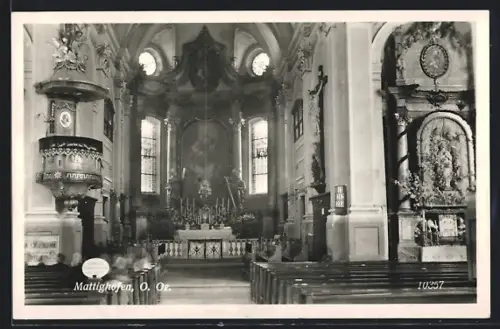 AK Mattighofen, Kircheninnenansicht
