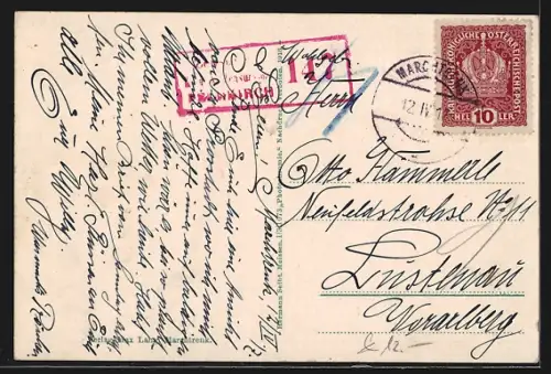 AK Marchtrenk /Ob.-Oe., Teilansicht mit Kirche