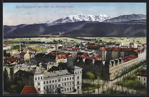 AK Klagenfurt, Neu-Klagenfurt mit Obir im Hintergrund