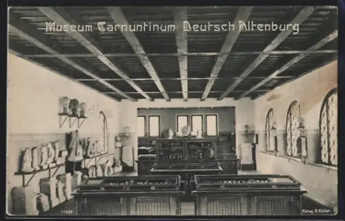 AK Deutsch Altenburg, Museum Carnuntinum, Ausstellungsraum