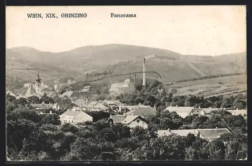 AK Wien XIX, Panorama von Grinzing