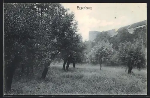 AK Eggenburg, Hain mit Blick zur Burg