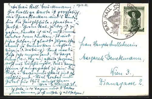 AK Bad Hall, Landessanatorium vom Garten aus