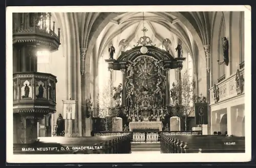 AK Maria Neustift /O. Ö., Blick auf den Gnadenaltar