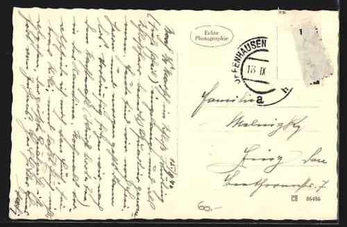 AK Offenhausen, Panorama mit Schloss Würting