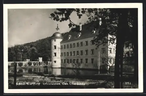 AK Offenhausen /Gau Oberdonau, Schloss Würting, Teilansicht mit Turm