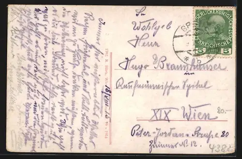 AK Sarmingstein, Ortsansicht mit Flusspartie