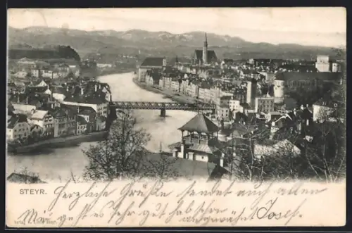 AK Steyr, Teilansicht mit Brücke