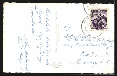 AK St. Nikola a. d. Donau, Teilansicht mit Kirche