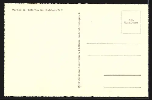 AK Kufstein, Vorder- und Hinterdux