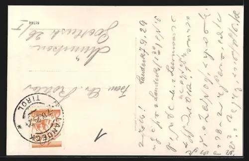 AK Landeck /Tirol, Teilansicht mit Schloss