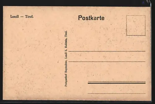 AK Landl /Tirol, Teilansicht mit Kirche