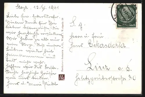 AK Steyr a. d. Enns, Zusammenfluss von Enns und Steyr