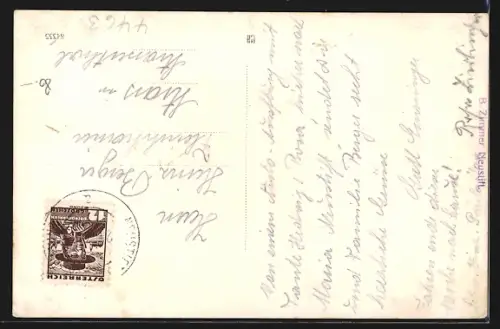 AK Maria Neustift bei Grossraming, Panorama mit Kirche