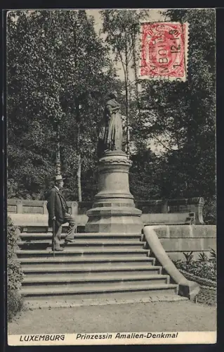 AK Luxemburg, Prinzessin Amalien-Denkmal