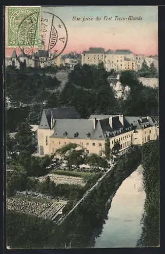 AK Luxembourg, Vue prise du Fort Trois-Glands