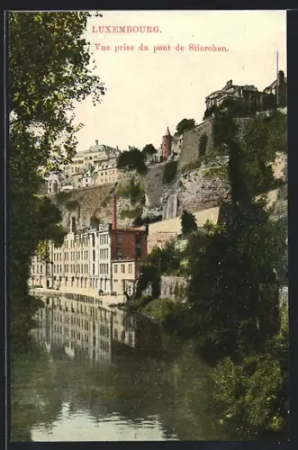 AK Luxembourg, Vue prise du pont de Stierchen