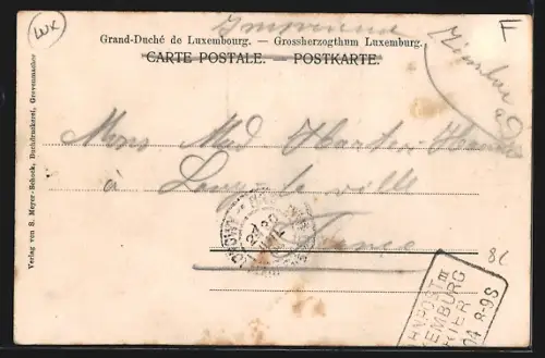 AK Grevenmacher, Moselbrücke mit Ortsblick