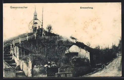AK Grevenmacher, Kreuzerberg mit Kirche