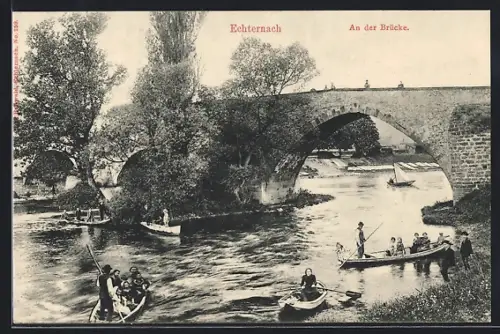 AK Echternach, Partie an der Brücke