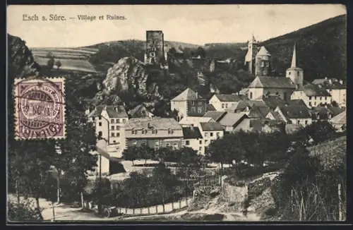 AK Esch s. Sure, Village et Ruines