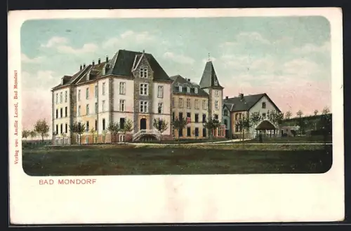 AK Bad Mondorf, Gebäudeansicht, Turm, Pavillon