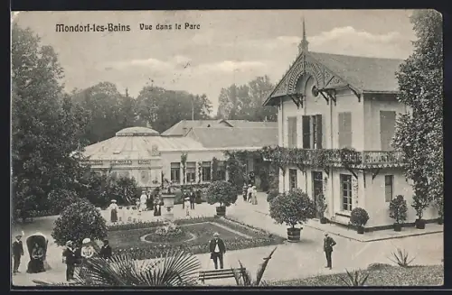 AK Mondorf-les-Bains, Vue dans le Parc