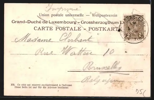 AK Luxembourg, Ancienne Porte du Grund, Breitenweg