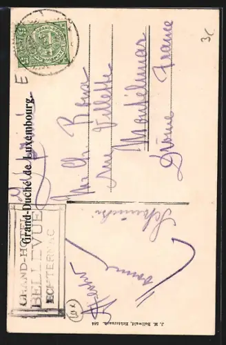 AK Echternach, Au parc, Jardin du Casino