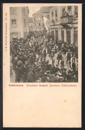 AK Echternach, Procession dansante, Danseurs Echternachois