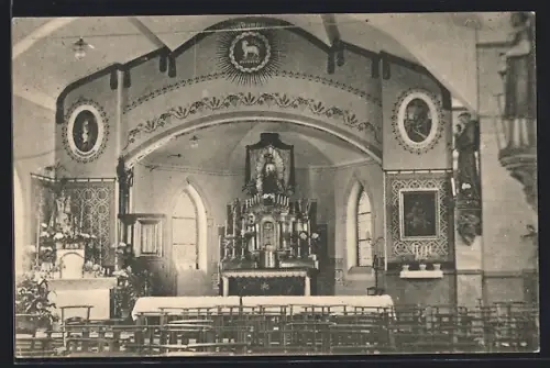 AK Esch a. Alz, Notkapelle der Herz Jesu Pfarrei