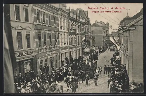 AK Esch a. d. Alzette, Festival Esch, Wagen von Maria-Theresia