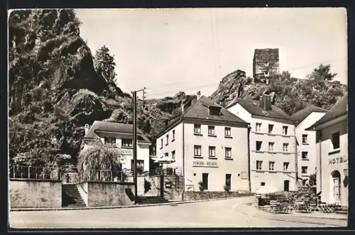 AK Esch s. Sûre, Pension des Rochers, Propr. Berthe Blom