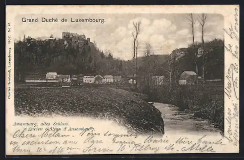 AK Ansemburg, Blick auf das alte Schloss