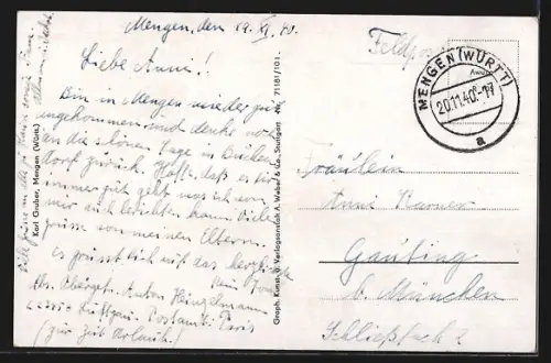 AK Mengen / Württ., Ortsansicht