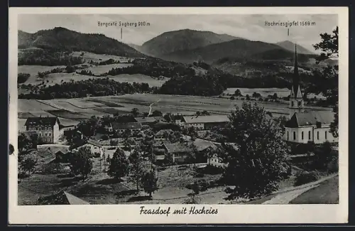 AK Frasdorf, Ortsansicht mit Hochries