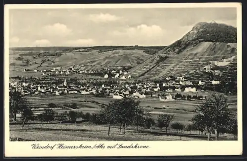 AK Heimersheim /Ahr, Ortsansicht mit Landskrone