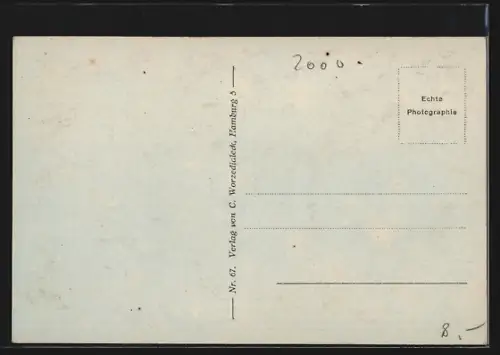 AK Hamburg-Eppendorf, St. Johannis-Kloster vom Wasser